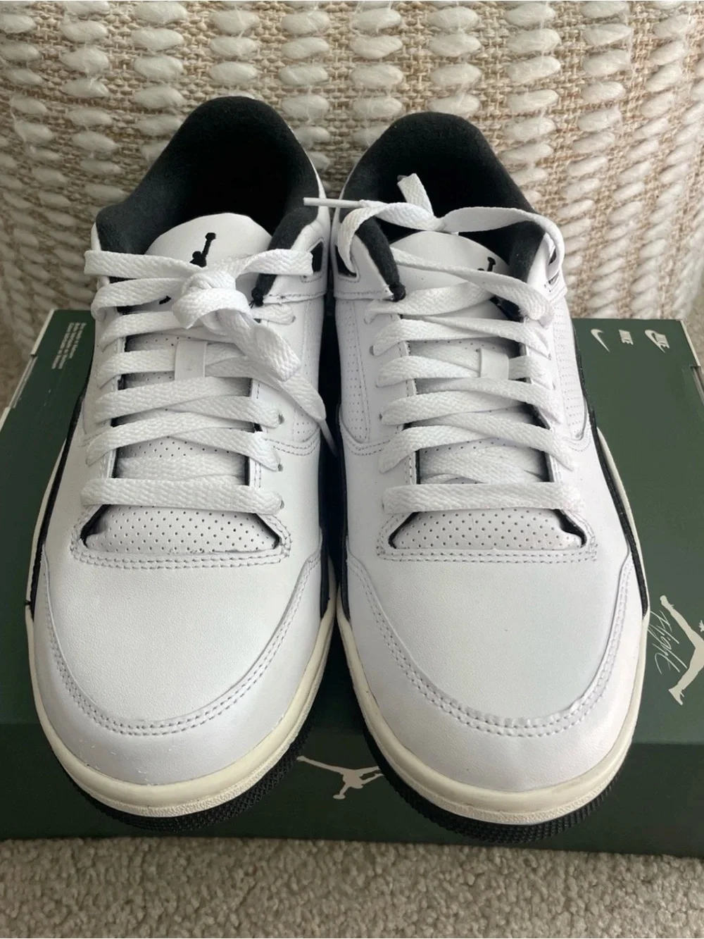 Nike Jordan Flight Court White Black Sail HF3255-112 Men’s Size 10